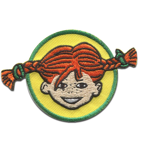 Aufnäher zum Aufbügeln, Pippi Langstrumpfs Kopf