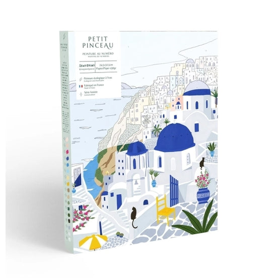 DIY Set Malen nach Zahl SANTORINI • für Erwachsenen