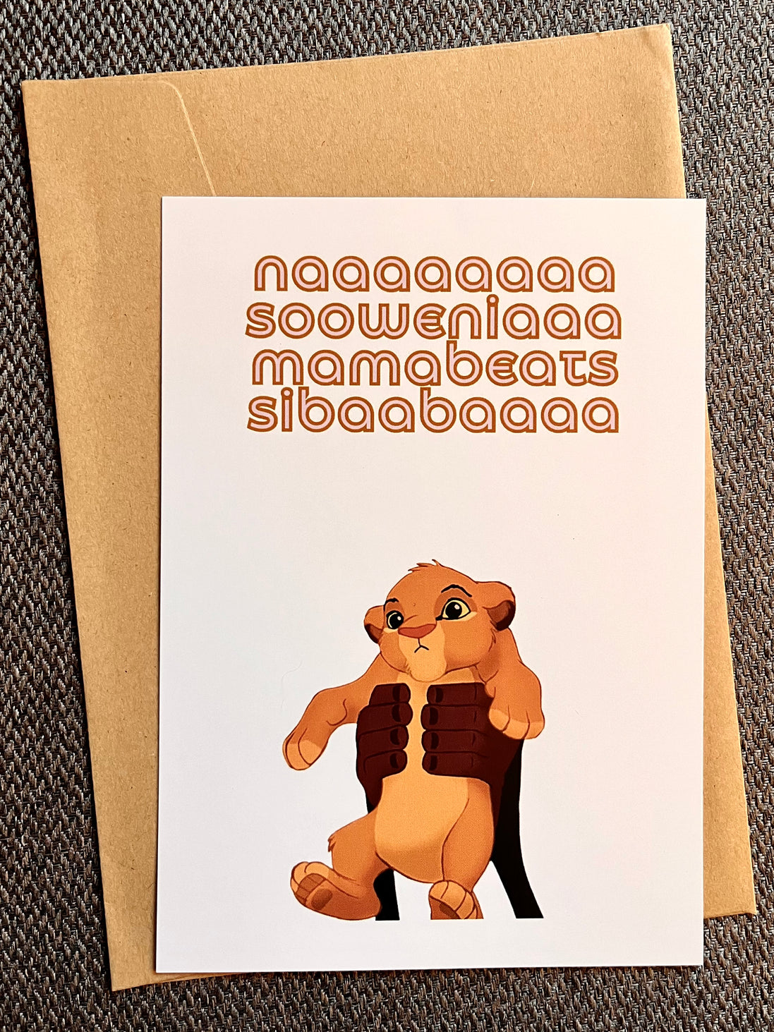Postkarte Simba (King der Löwe)