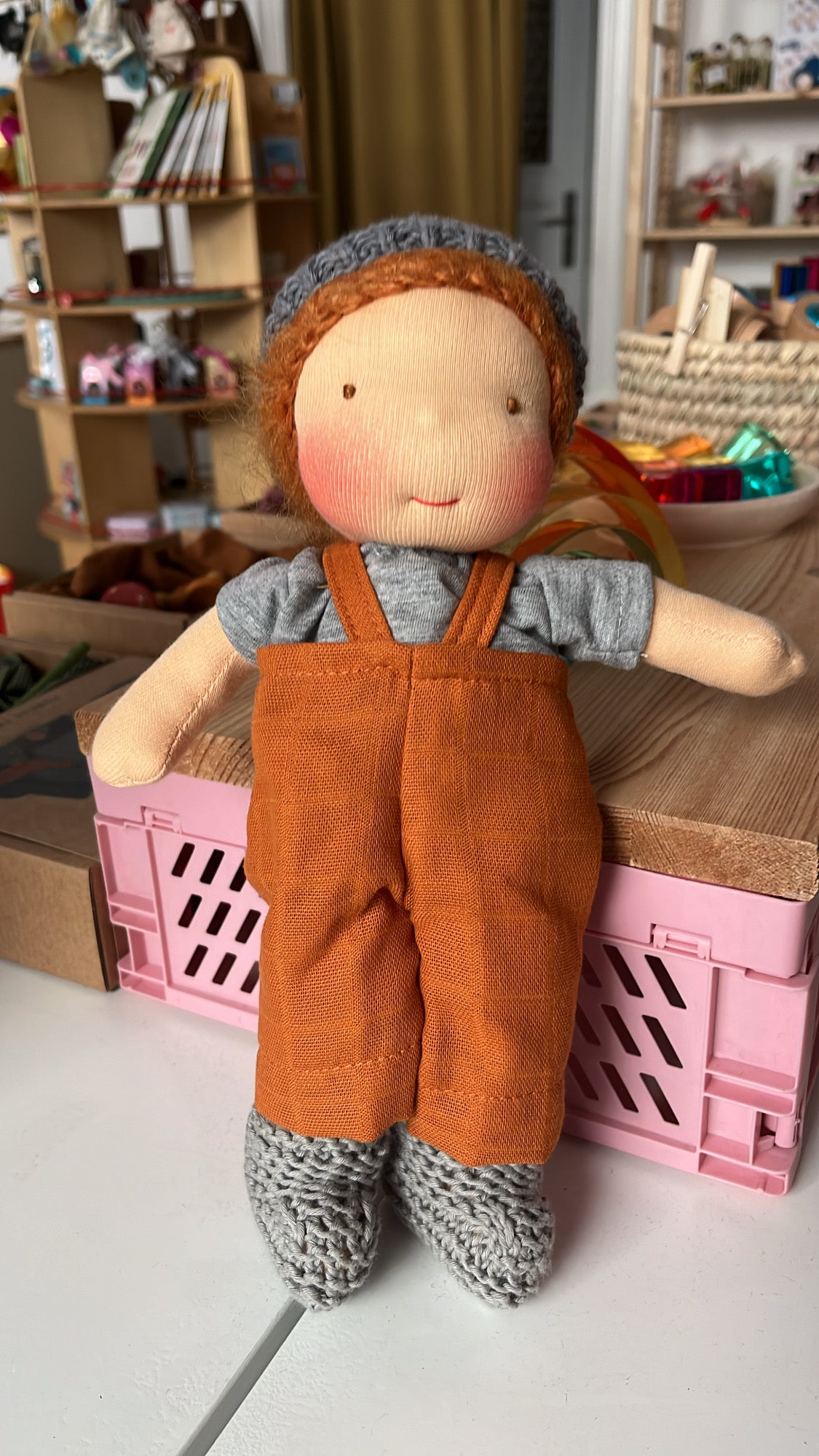 Stoffpuppe Mike inspiriert nach Waldorf, 30cm