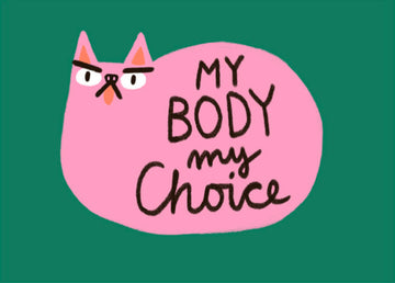 Postkarte My Body My Choice