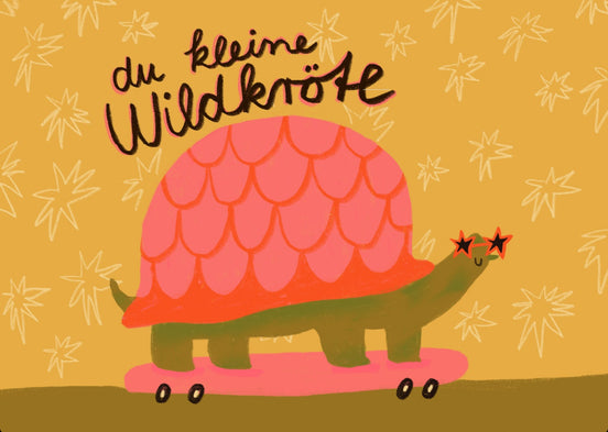 Postkarte Du kleine Wildkröte