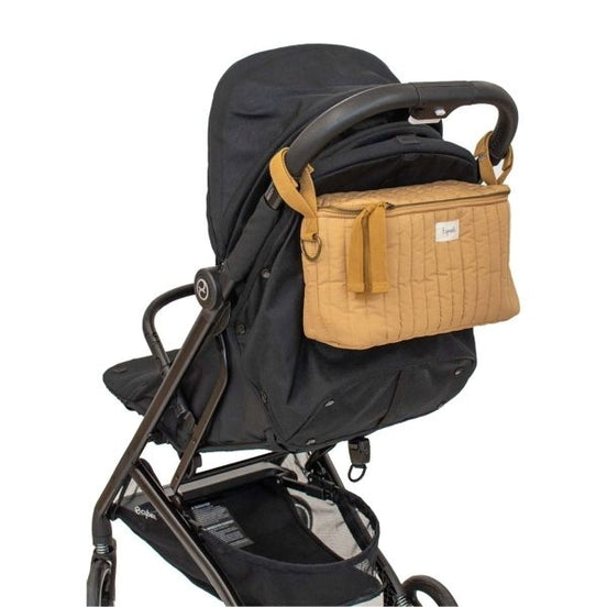 2-in-1 Kinderwagentasche gesteppt, Mustard