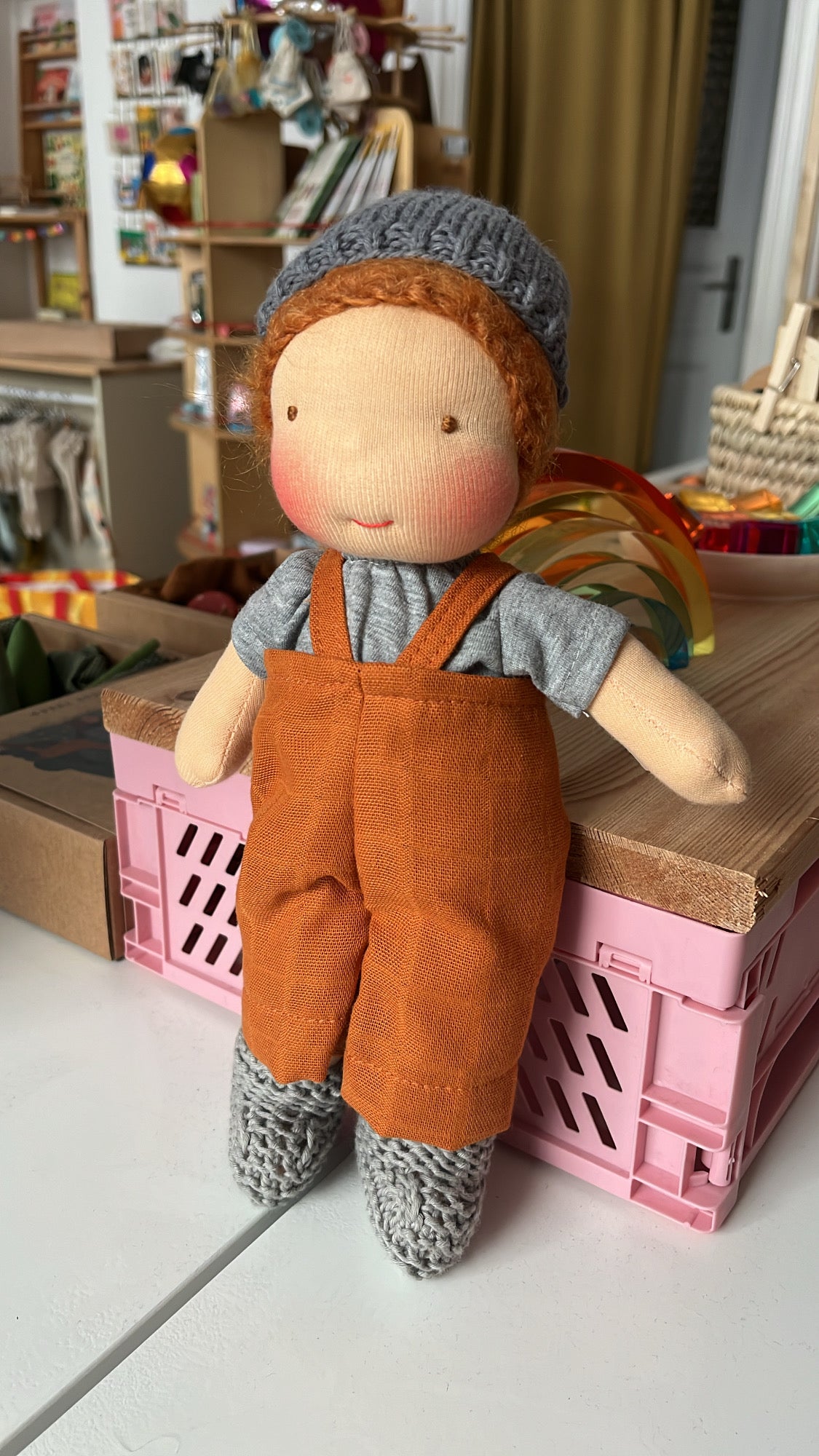 Stoffpuppe Mike inspiriert nach Waldorf, 30cm