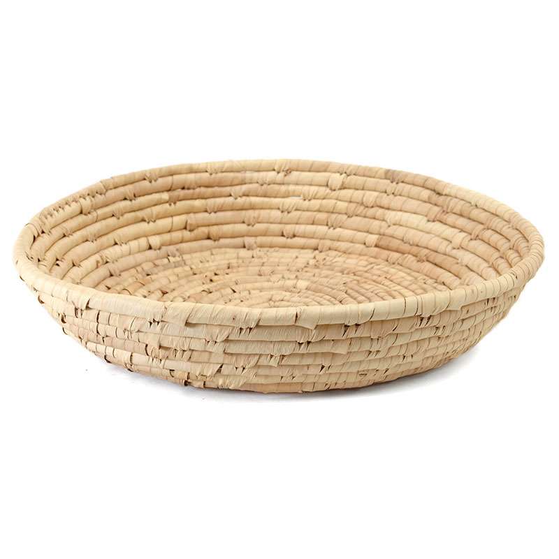 Korb SONNENTALER aus Palmblatt, flach Ø30cm