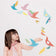 Papier Mobile Bunte Vögel