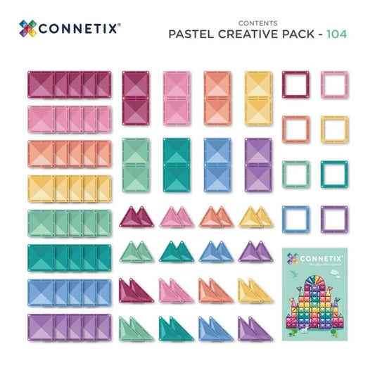 Creative Magnetbausteine Pastel - 104 Teile