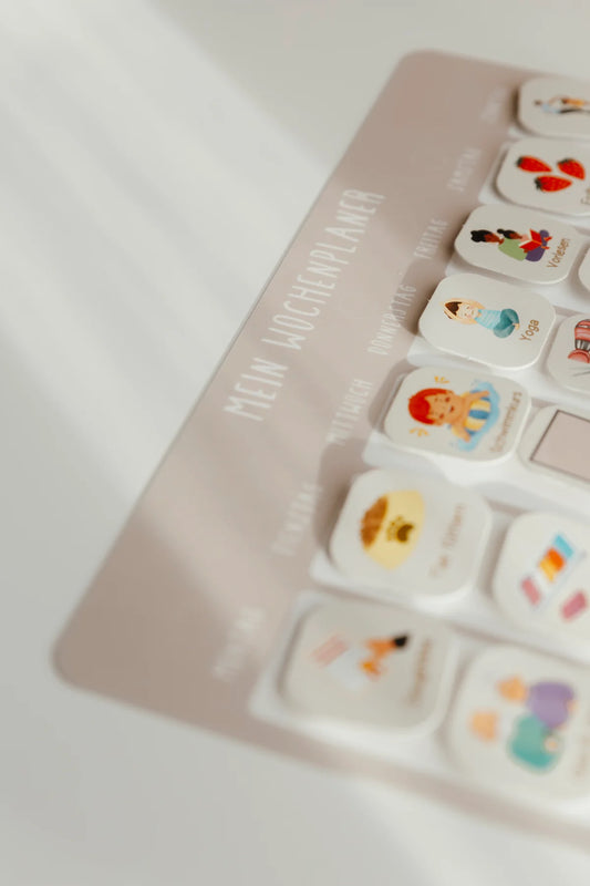 Set Wochenplaner Beige, inkl. 315 Kärtchen
