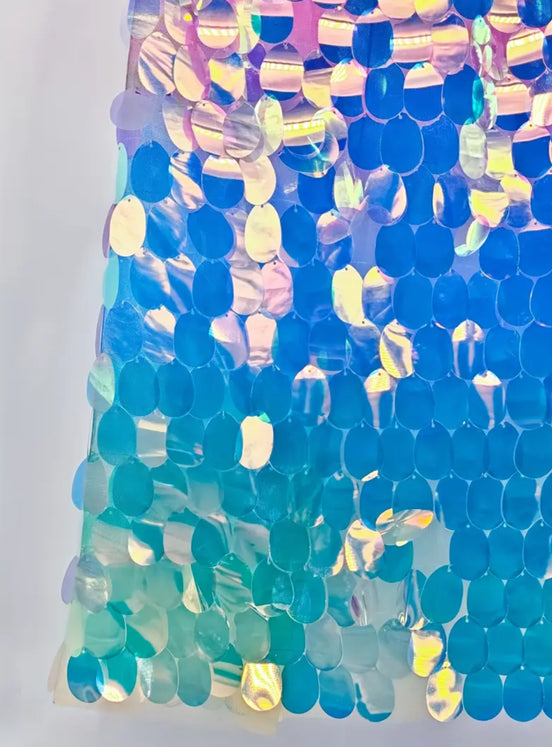 Kostüm Umhang, holographisch perlmutt/rosa