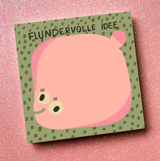 Notizblock Flundervolle Idee