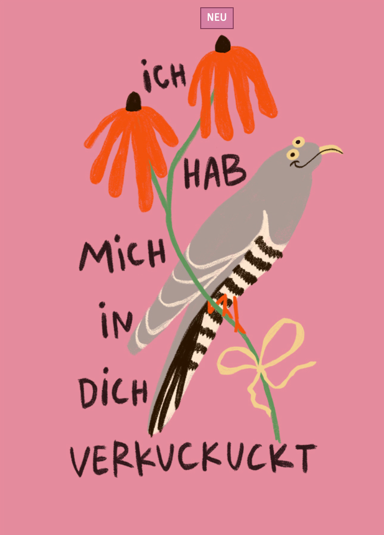 Postkarte Verkuckuckt