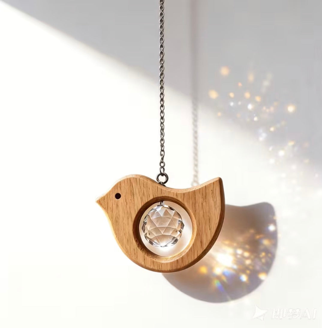 Sonnenfänger Vogel aus Holz