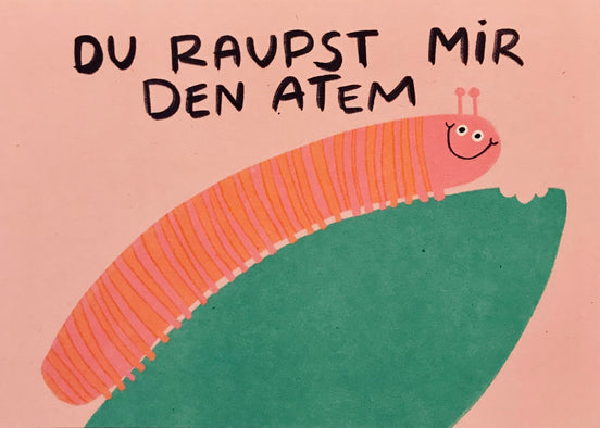 Postkarte Du raupst mir den Atem