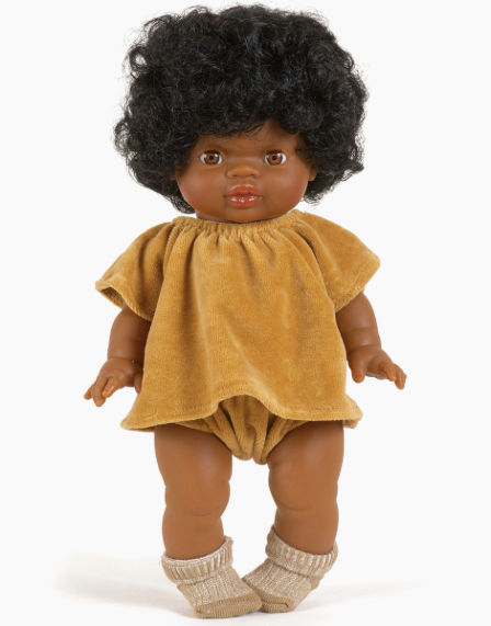 Bloomer und Top aus Nicki Stoff, Camel