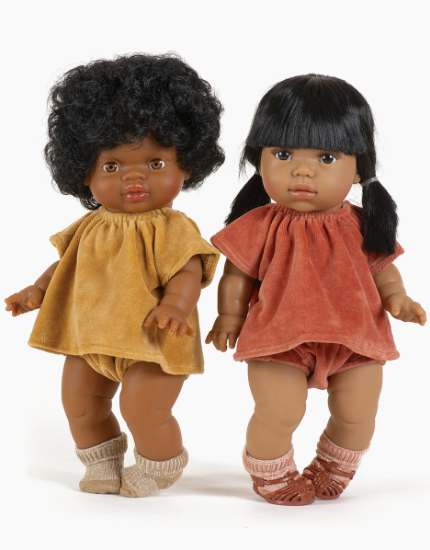 Bloomer und Top aus Nicki Stoff, Marsala