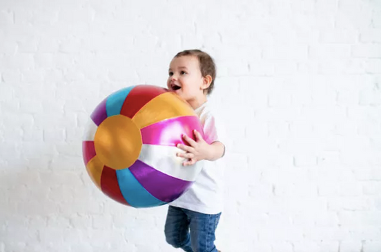 Stoffball Zirkus bunt, 40cm