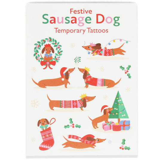 Tattoos für Kinder, Festlicher Dackel