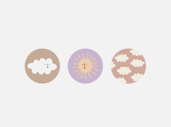Aufkleber *Sunny Days* 3er Set