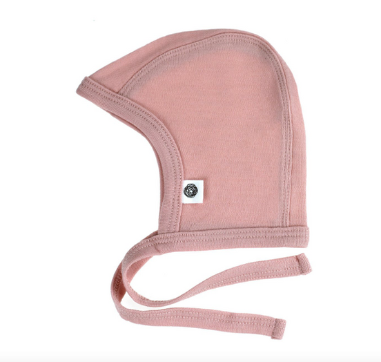 Wollmütze aus Bio Merinowolle, Misty rose Gr. 56