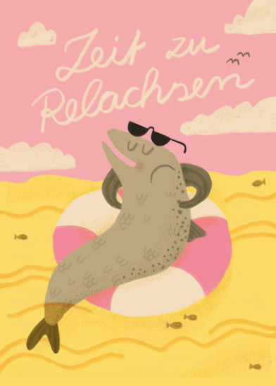 Postkarte Zeit zu Relachsen
