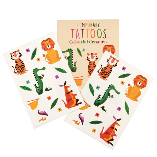 Tattoos für Kinder, Bunte Tiere