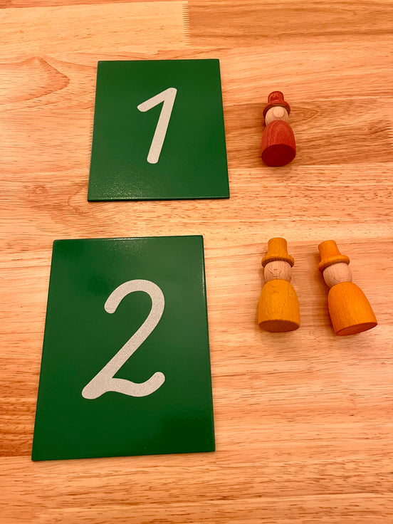 Sensorische Sandpapierziffern nach Montessori