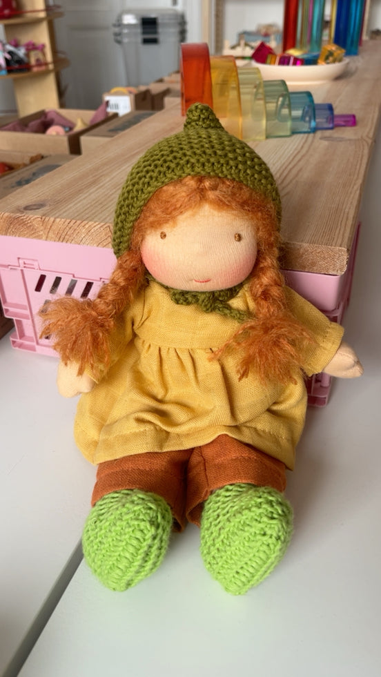 Stoffpuppe Mari inspiriert nach Waldorf, 30cm