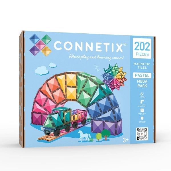 Mega Pack Magnetbausteine Pastel - 202 Teile