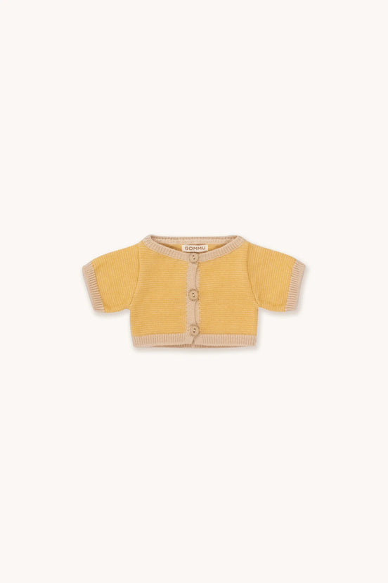 Gommu Cardigan, gestreift gelb