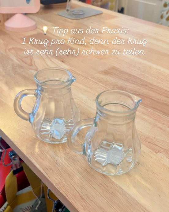 Kleiner Krug aus Glas, 125ml
