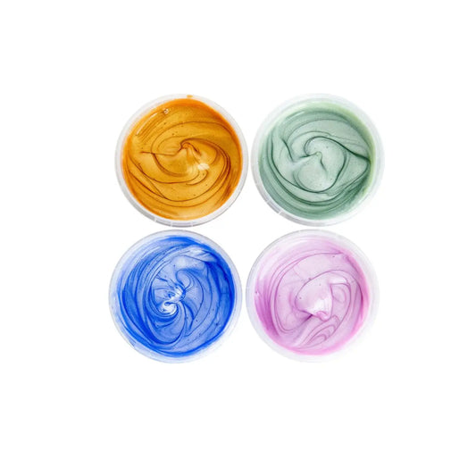Kristall Fingerfarben bio 4er Set "Mika"