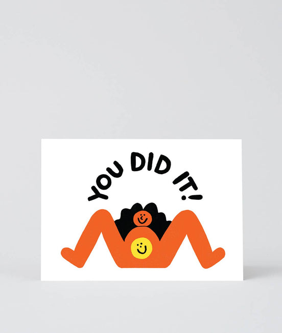 Klappkarte You did it!