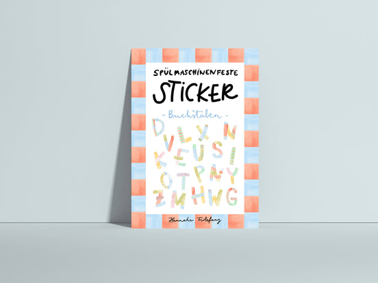 Spülmaschinenfeste Sticker Buchstaben