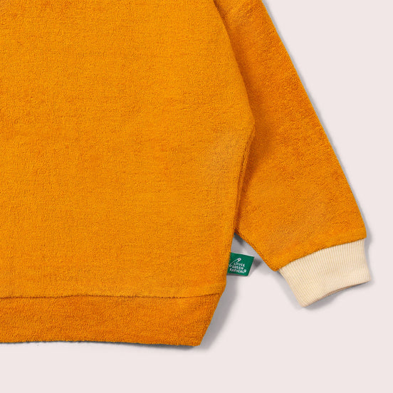 Frottee Pullover, gold