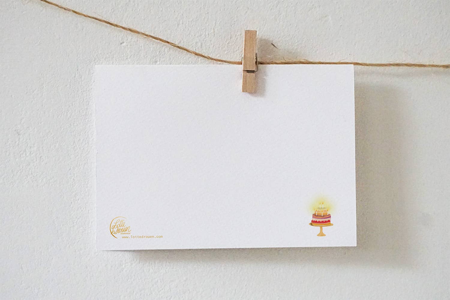 Postkarte Geburtstag im Wald (quer)