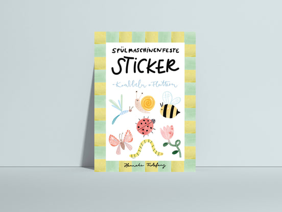 Spülmaschinenfeste Sticker Insekten