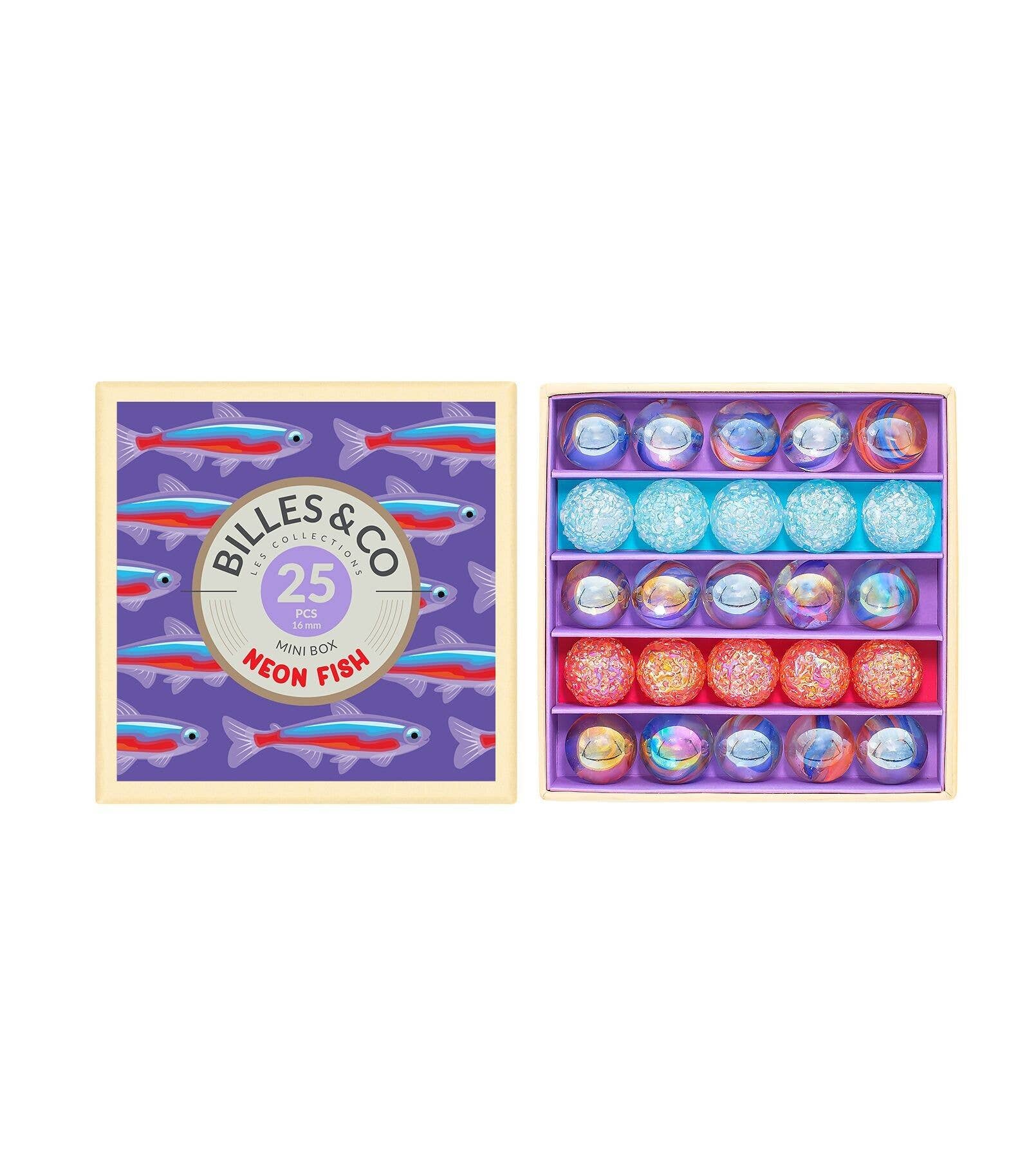 Set Murmeln „Neon Fish“