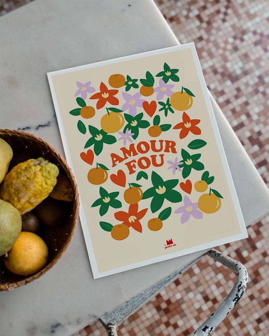 Poster Amour fou, 30x40cm