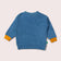 Frottee Pullover, blau