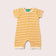 Sommer Strampler gold gestreift (0-3 Mo)
