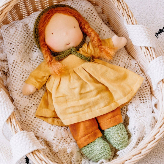 Stoffpuppe Mari inspiriert nach Waldorf, 30cm