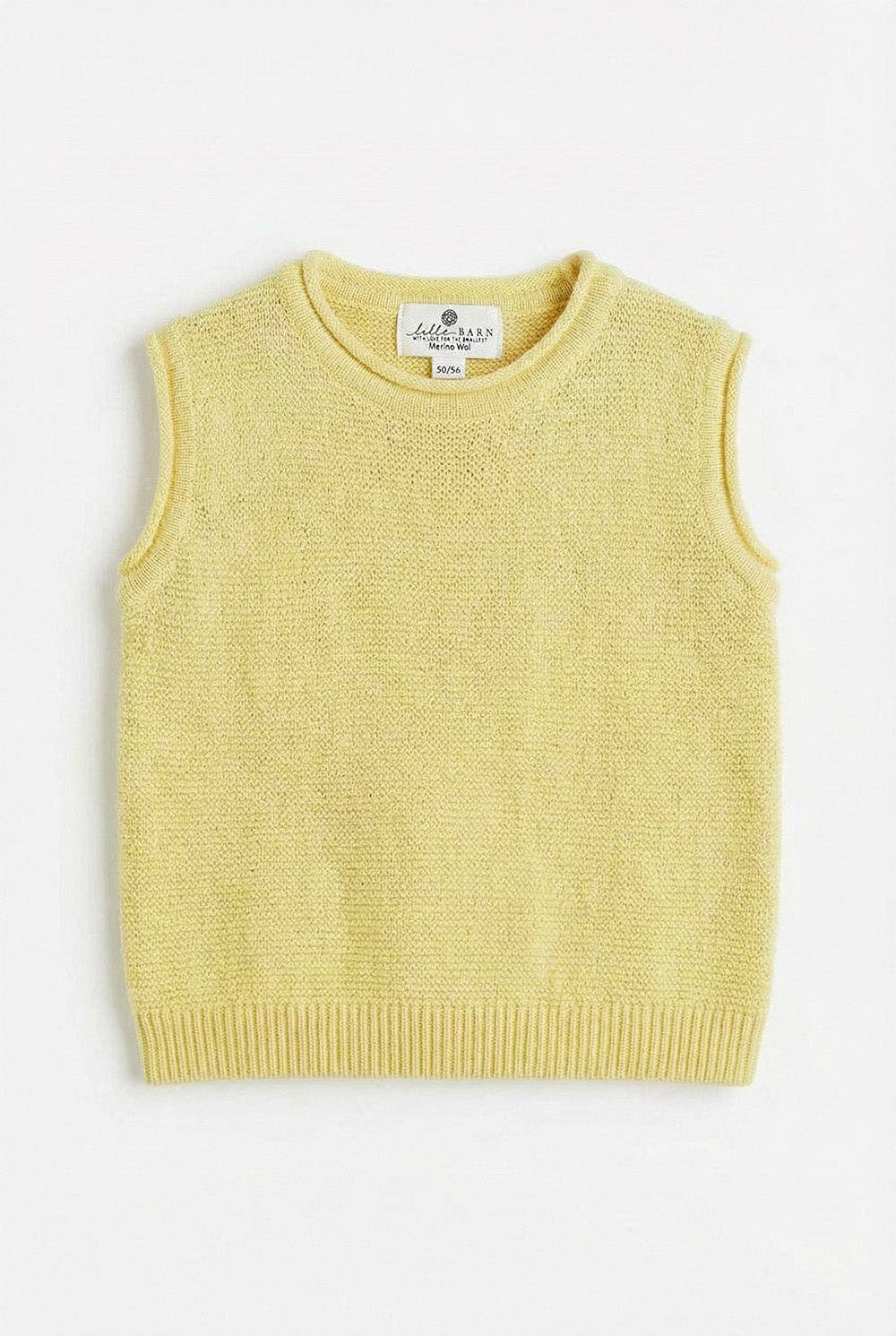 Weste aus Merinowolle, Butter yellow