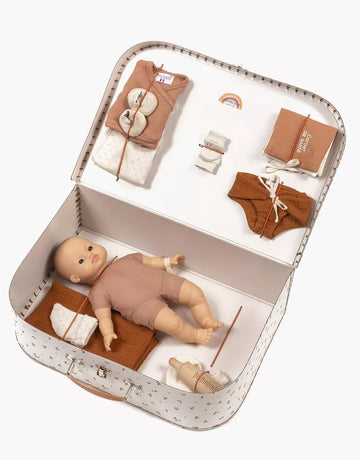 Premium Geburtskoffer inkl. Puppe "Babies" (nach Wahl)