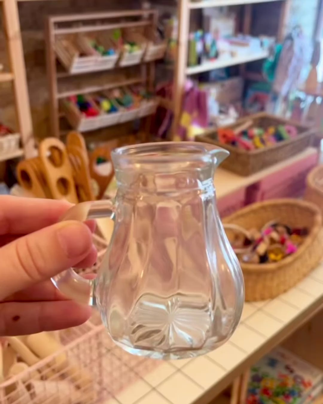 Kleiner Krug aus Glas, 125ml