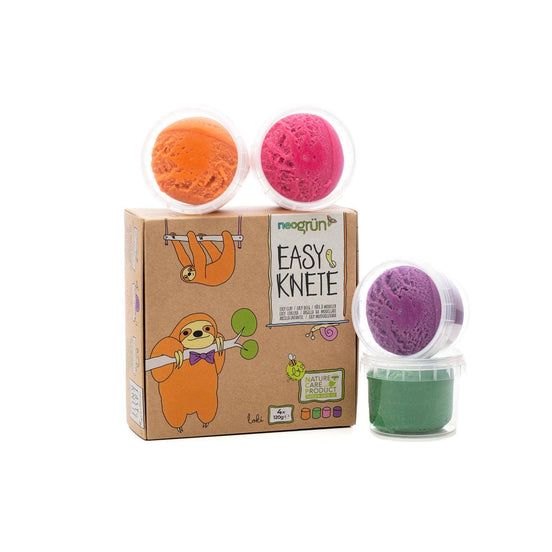 Soft-Knete bio & vegan, 4er Set "Loki"