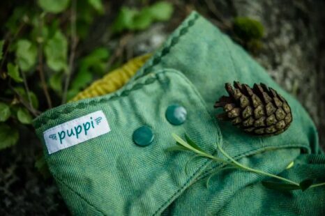Wollüberhose Green Herringbone
