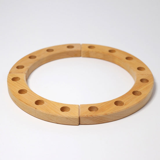 Großer Festtagsring aus Holz, Natur